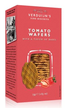 VERDUIJN'S - Käse Waffeln mit Tomaten und Basilikum 75g