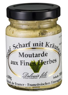 Französischer Senf mit feinen Kräutern 100g