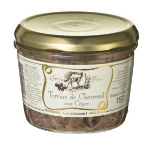 Beauharnais - Rehterrine mit Steinpilzen 180g